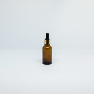 Gotario ámbar 30ml ambar pipeta dorada